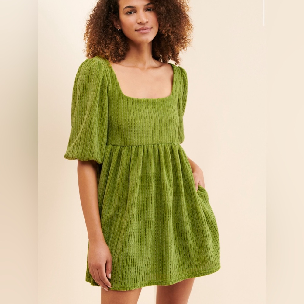Hutch Green Mini Dress